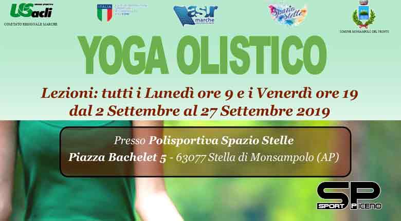A settembre due lezioni settimanali di yoga a Stella di Monsampolo Riprendono le lezioni mattutine