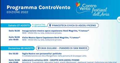 Controvento – Festival dell’Aria | 2° edizione   Ascoli Piceno, Colle San Marco, Pianoro di San Giacomo  27 agosto – 4 settembre 2022